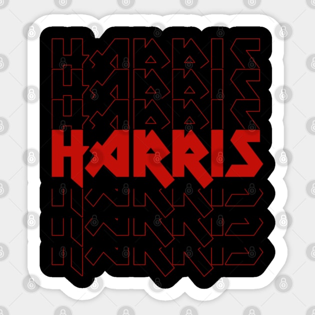 IRON TEXT || HARRIS Sticker by LAVA-ROMA-NOVA